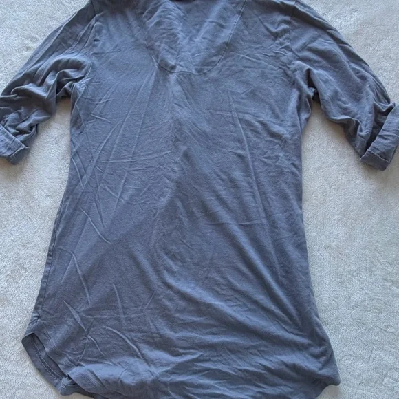 Cosabella Gray/Blue Button Down Lounge Small PajamaTop Sleepwear CozyVibes - Picture 5 of 6